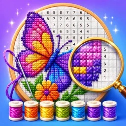 Cross Stitch: Paint By Numbers 图标